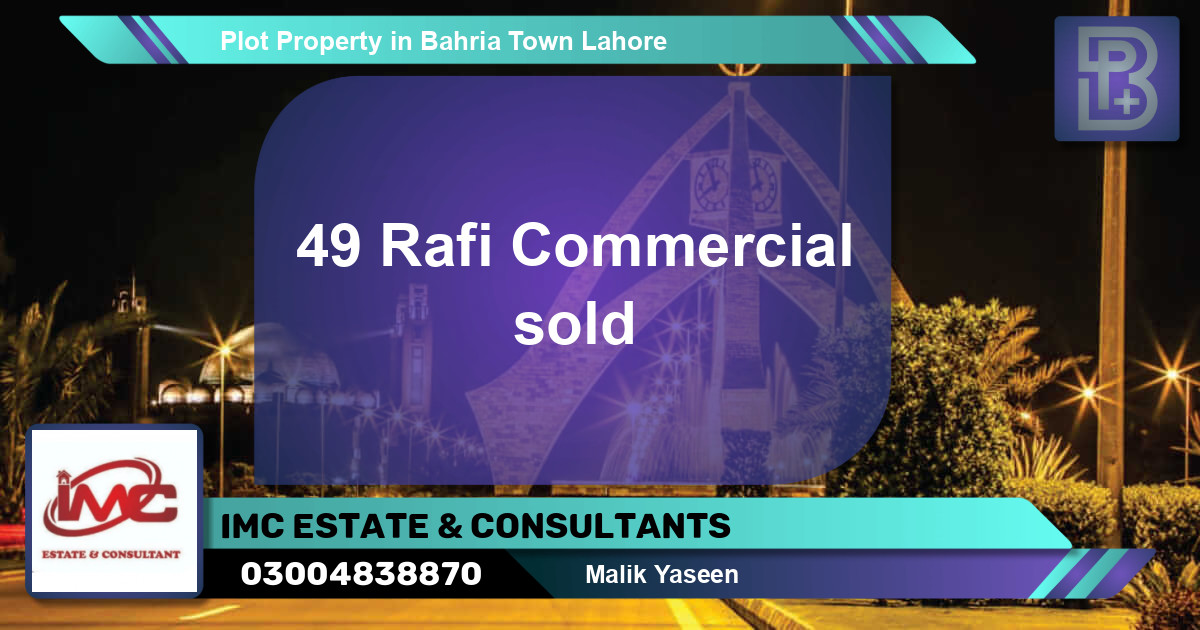 Commercial Plot for Sale in Bahria Town, Lahore - (BP-69497)