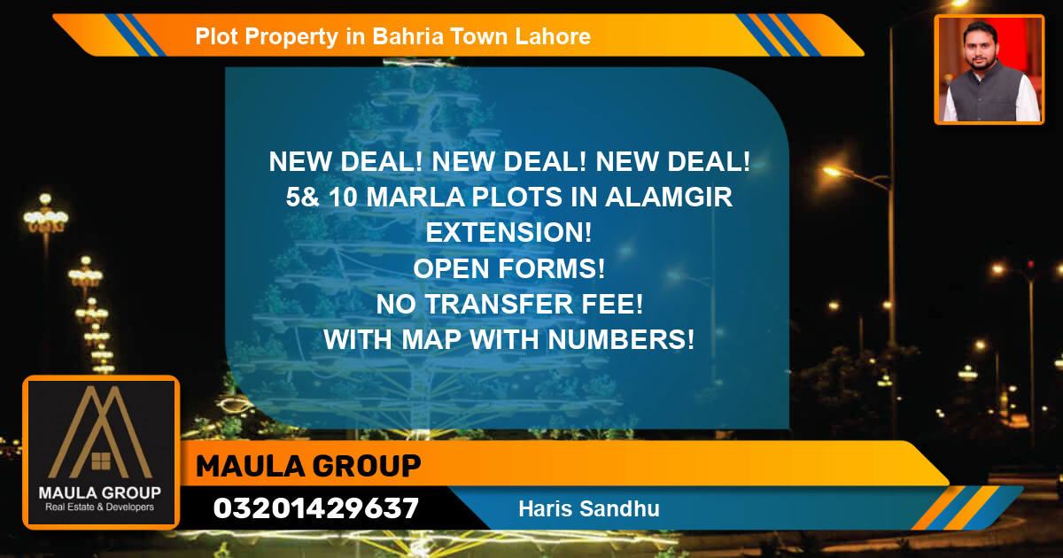 Residential Plot for Sale in Bahria Town, Lahore - (BP-69506)