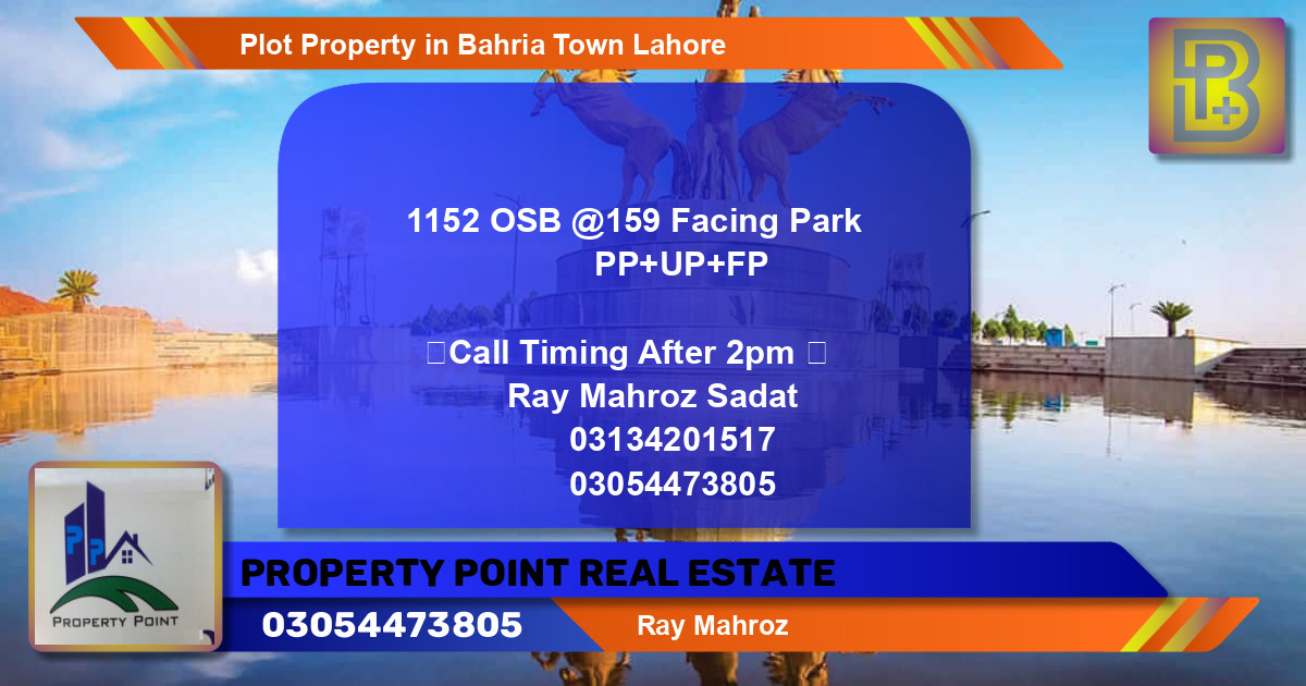 Residential Plot for Sale in Bahria Town, Lahore - (BP-69525)