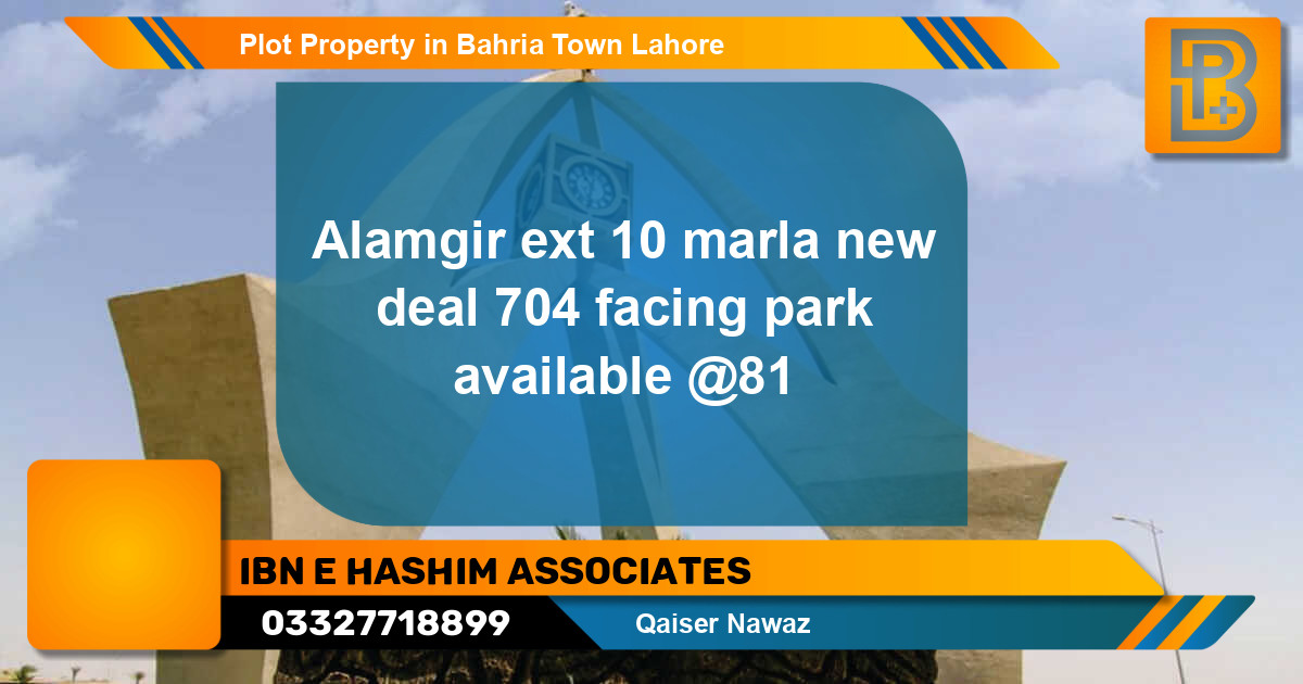 Residential Plot for Sale in Bahria Town, Lahore - (BP-69540)