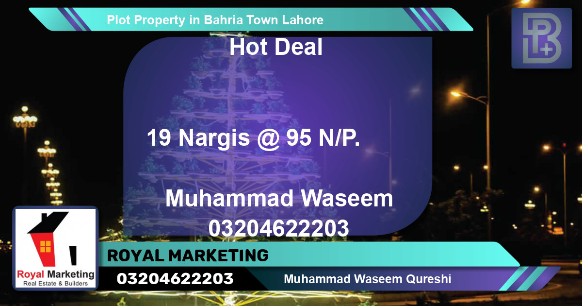 Residential Plot for Sale in Bahria Town, Lahore - (BP-69575)