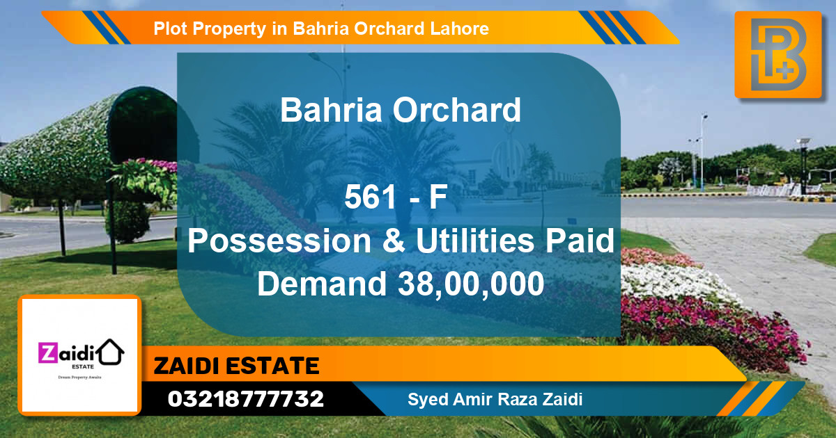 Residential Plot for Sale in Bahria Orchard, Lahore - (BP-69581)