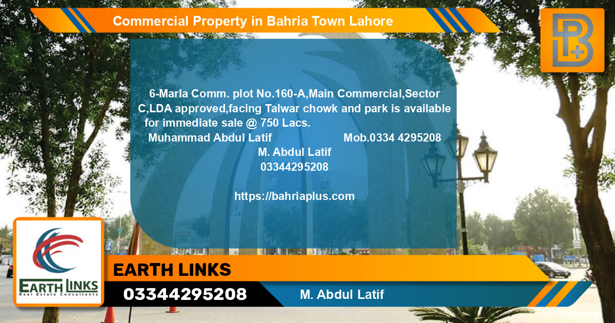 Commercial Property for Sale in Bahria Town, Lahore - (BP-69594)