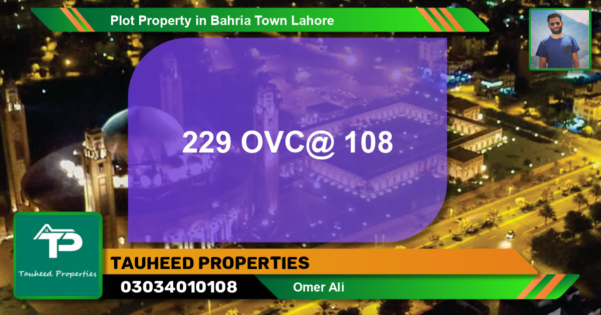Residential Plot for Sale in Bahria Town, Lahore - (BP-69614)