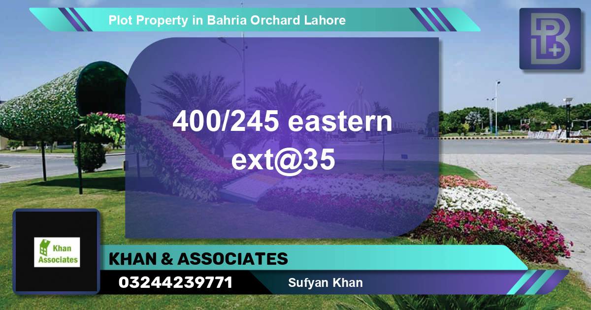 Residential Plot for Sale in Bahria Orchard, Lahore - (BP-69628)
