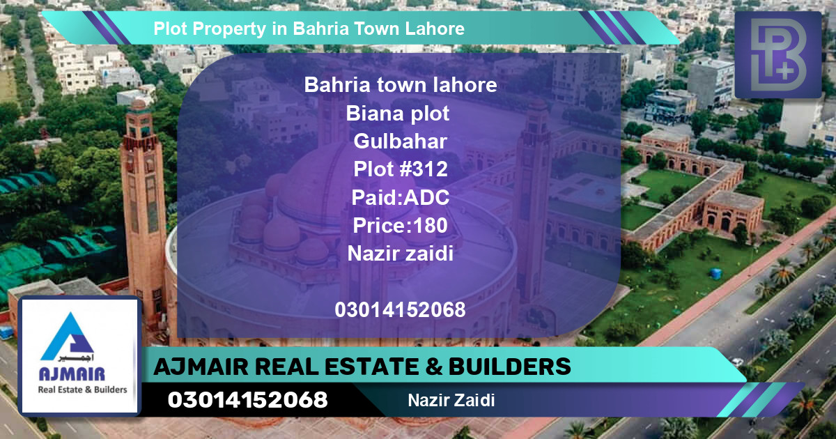 Residential Plot for Sale in Bahria Town, Lahore - (BP-69737)