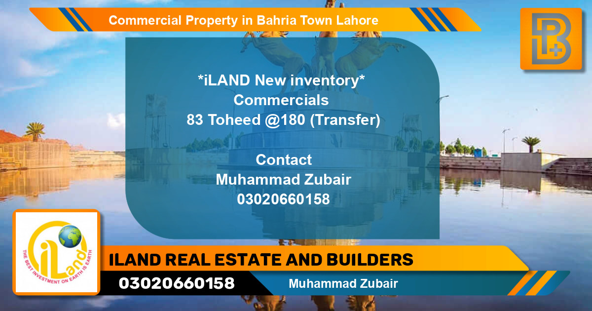 Commercial Property for Sale in Bahria Town, Lahore - (BP-69753)