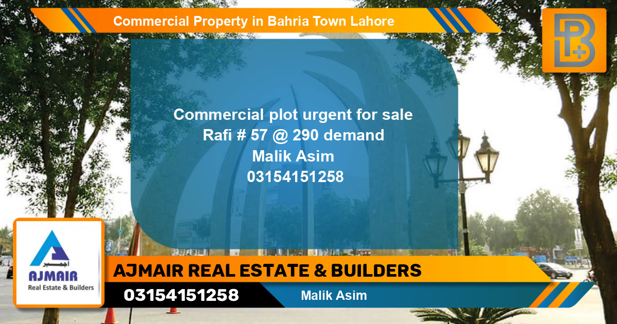 Commercial Property for Sale in Bahria Town, Lahore - (BP-69764)