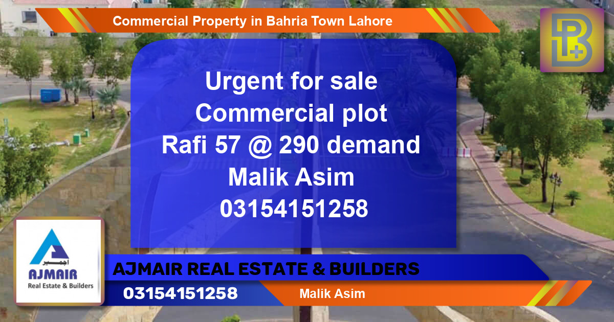 Commercial Property for Sale in Bahria Town, Lahore - (BP-69787)