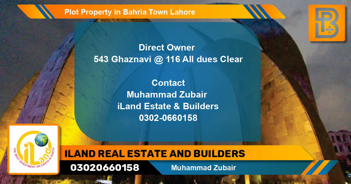 Residential Plot for Sale in Bahria Town, Lahore - (BP-69842)
