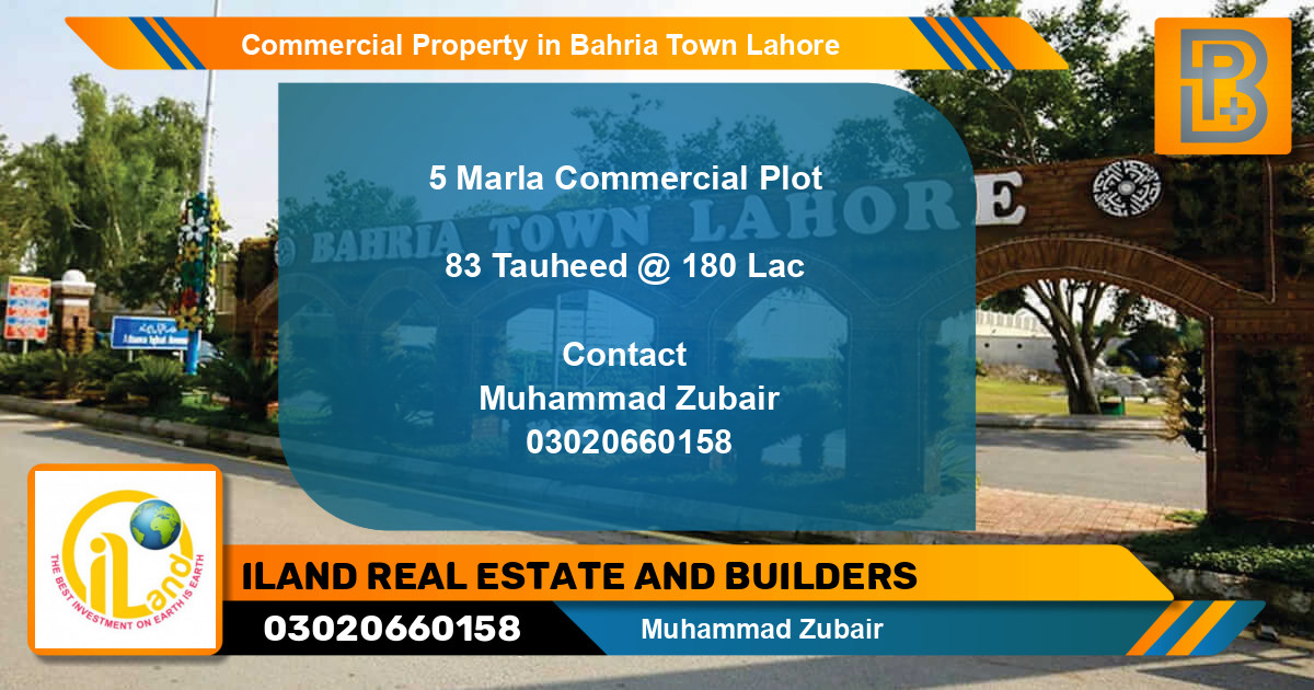 Commercial Property for Sale in Bahria Town, Lahore - (BP-69853)