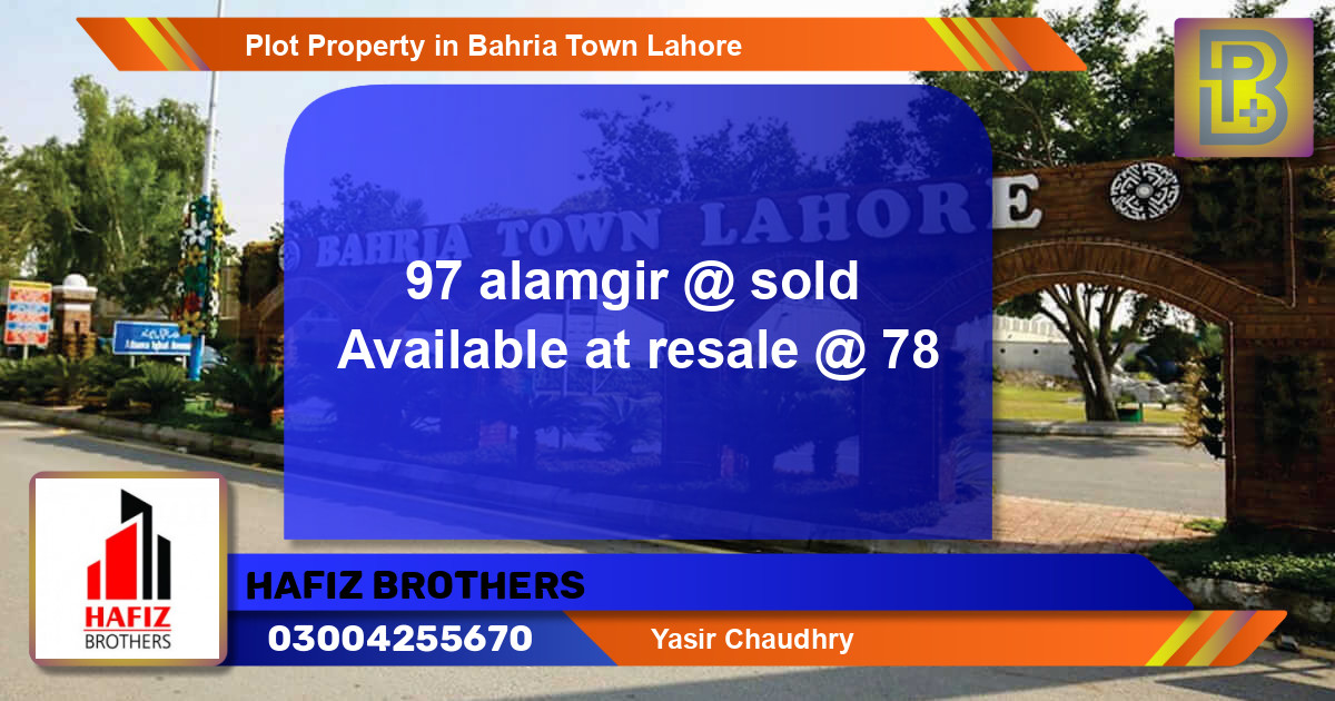 Residential Plot for Sale in Bahria Town, Lahore - (BP-69890)