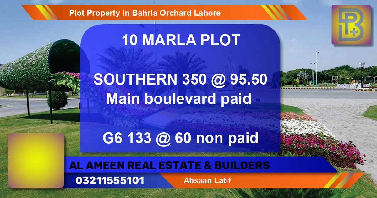 Residential Plot for Sale in Bahria Orchard, Lahore - (BP-69896)