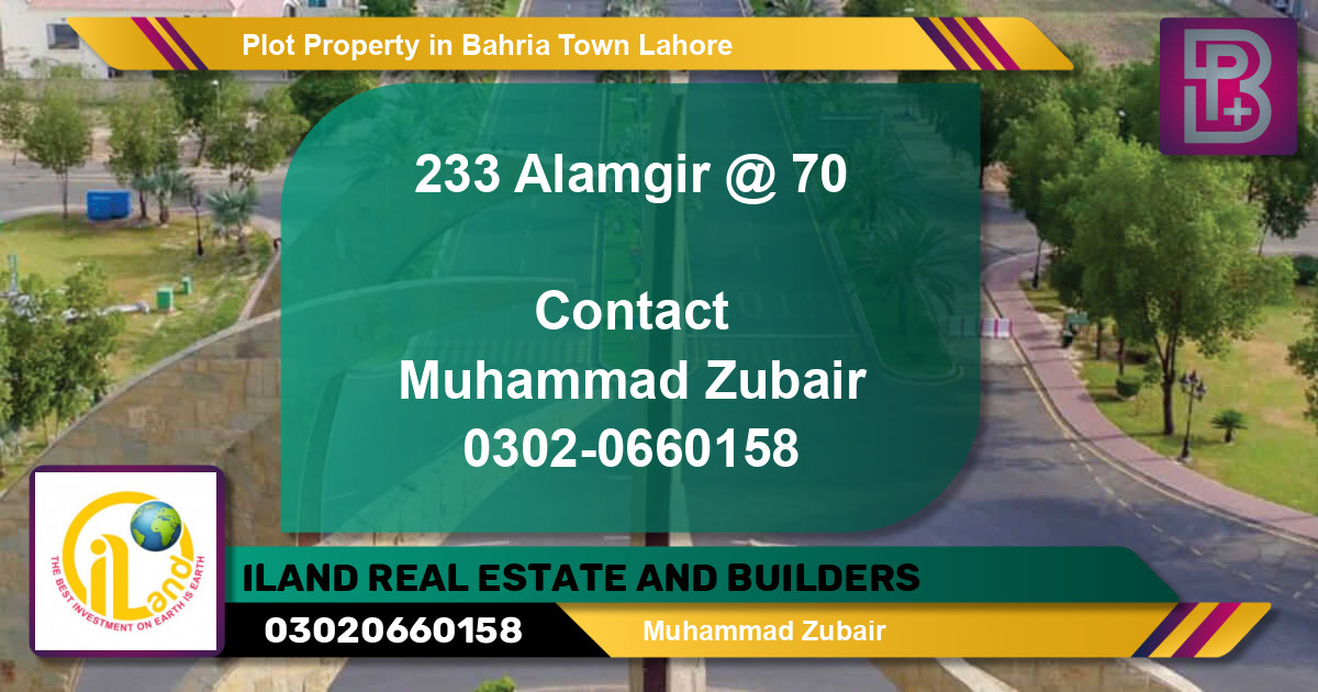Residential Plot for Sale in Bahria Town, Lahore - (BP-69899)