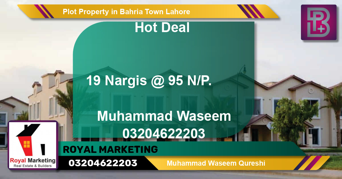 Residential Plot for Sale in Bahria Town, Lahore - (BP-69902)