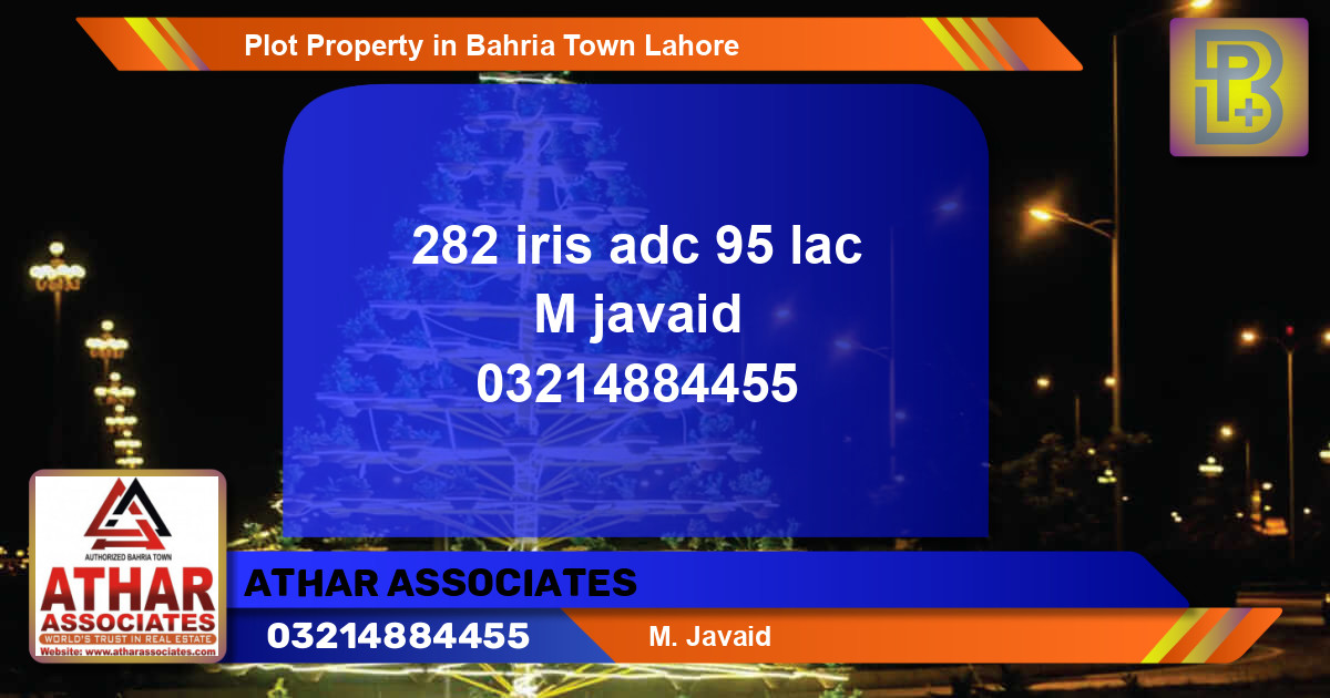 Residential Plot for Sale in Bahria Town, Lahore - (BP-69948)