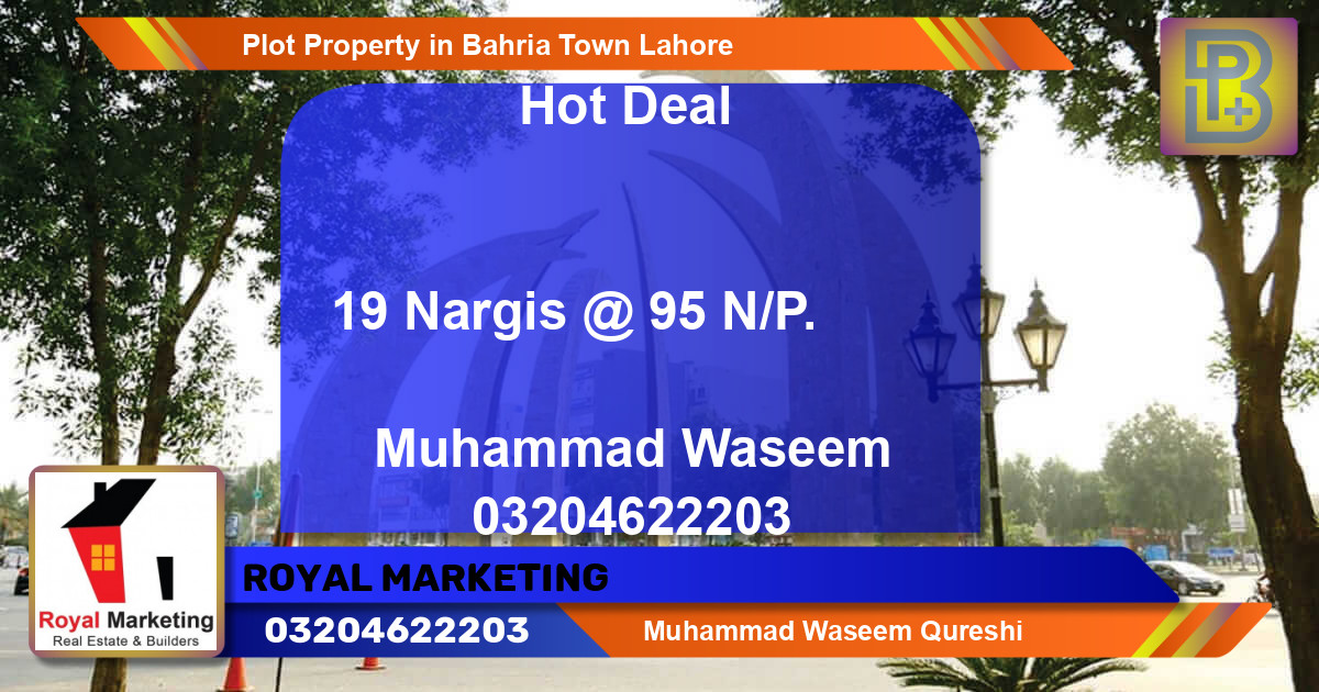 Residential Plot for Sale in Bahria Town, Lahore - (BP-69954)