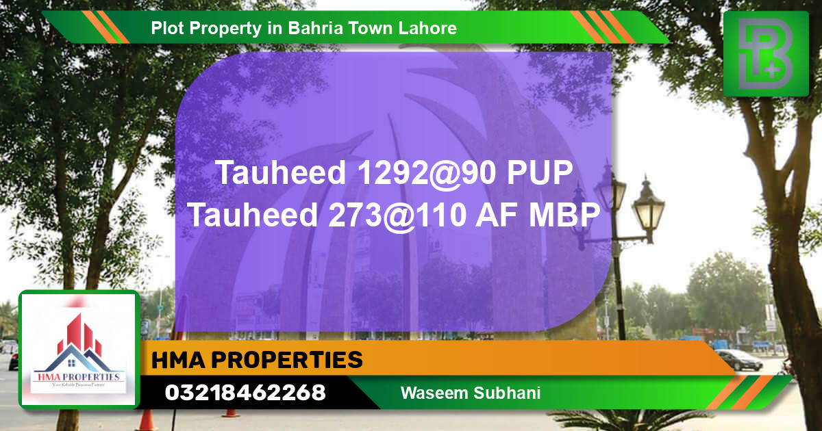 Residential Plot for Sale in Bahria Town, Lahore - (BP-70042)