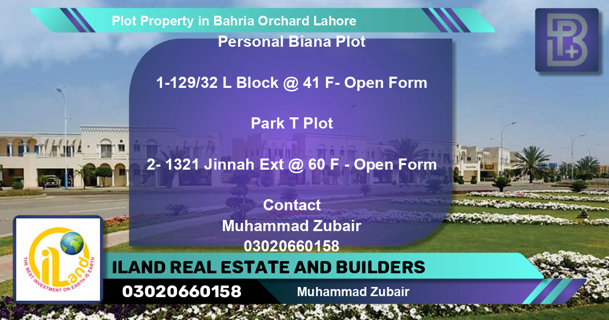 Residential Plot for Sale in Bahria Orchard, Lahore - (BP-70060)