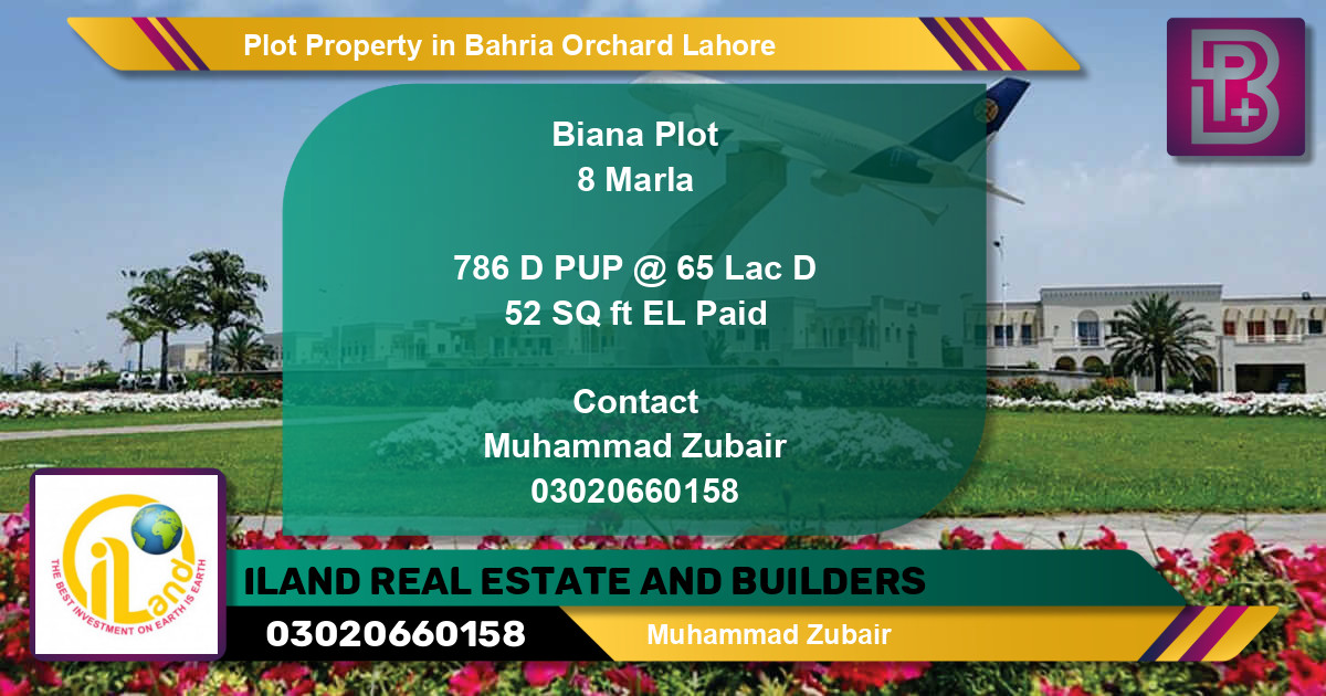 Residential Plot for Sale in Bahria Orchard, Lahore - (BP-70070)