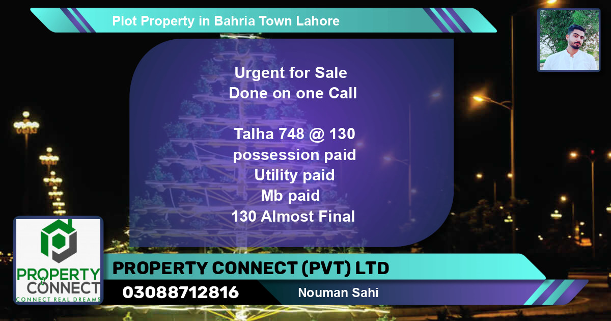 Residential Plot for Sale in Bahria Town, Lahore - (BP-70144)