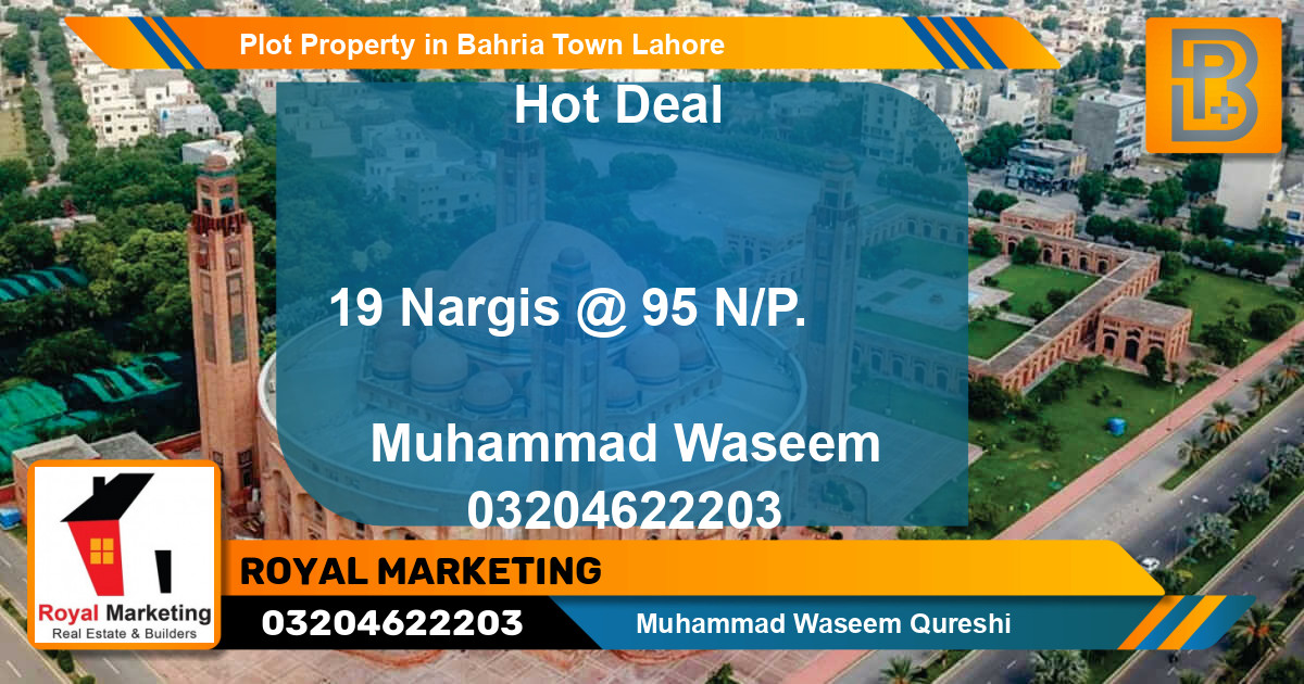 Residential Plot for Sale in Bahria Town, Lahore - (BP-70154)
