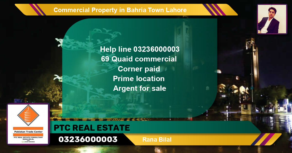 Commercial Property for Sale in Bahria Town, Lahore - (BP-70194)
