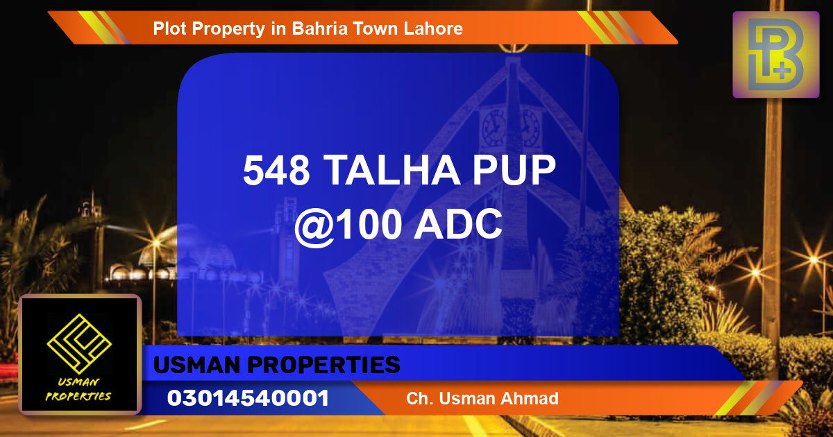 Residential Plot for Sale in Bahria Town, Lahore - (BP-70206)