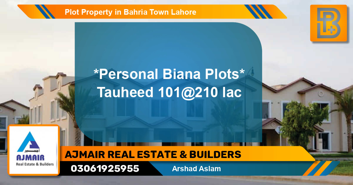 Residential Plot for Sale in Bahria Town, Lahore - (BP-70242)