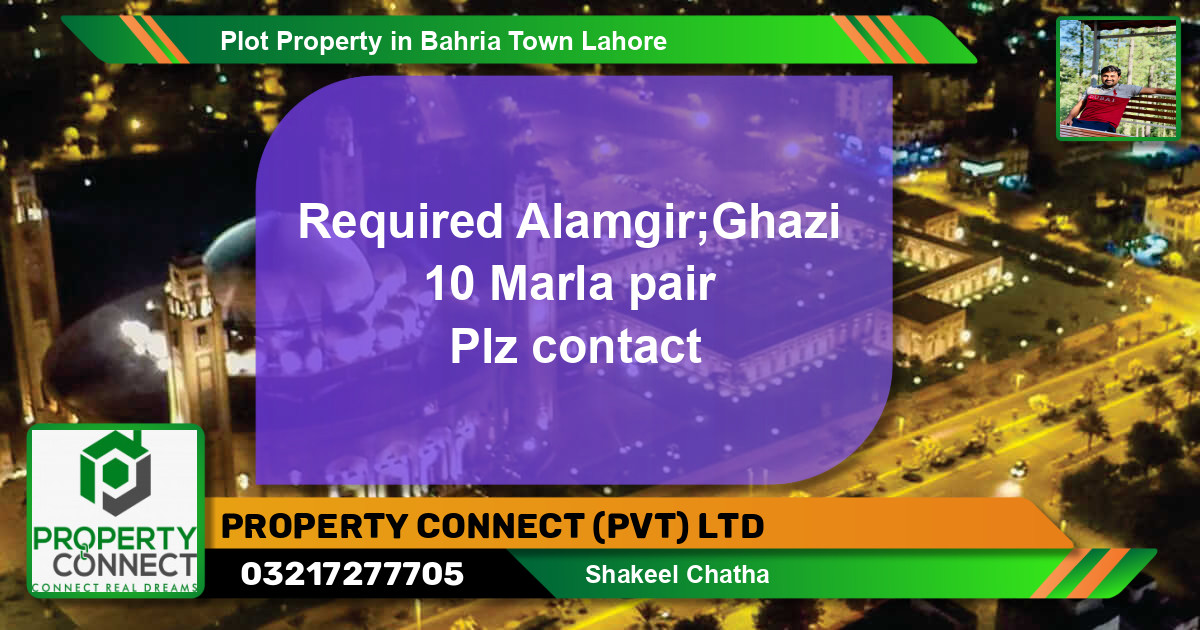 Residential Plot for Sale in Bahria Town, Lahore - (BP-70289)