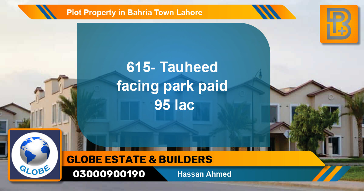 Residential Plot for Sale in Bahria Town, Lahore - (BP-70307)