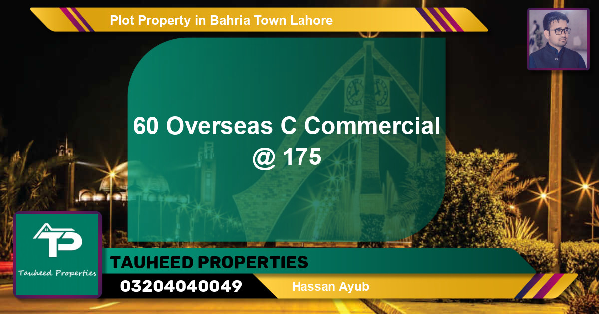 Commercial Plot for Sale in Bahria Town, Lahore - (BP-70436)