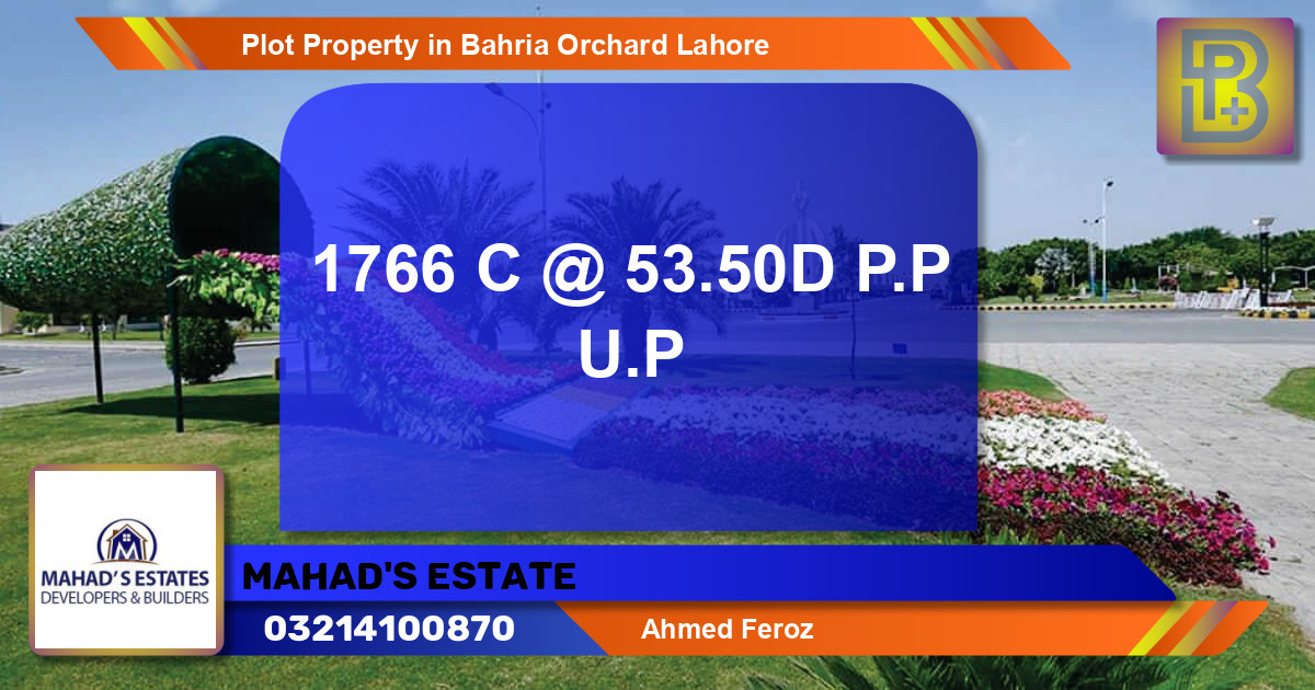Residential Plot for Sale in Bahria Orchard, Lahore - (BP-70483)