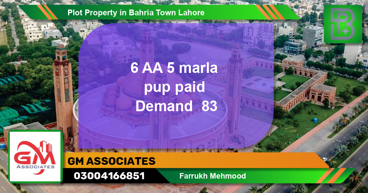 Residential Plot for Sale in Bahria Town, Lahore - (BP-70488)