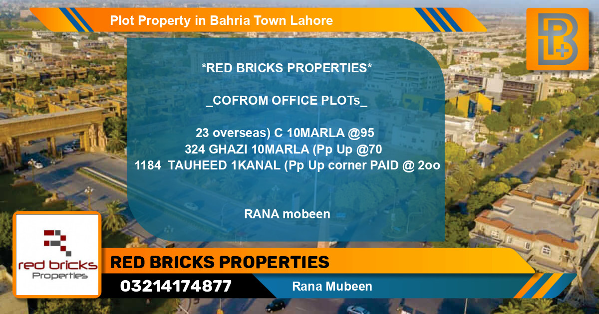 Residential Plot for Sale in Bahria Town, Lahore - (BP-70512)