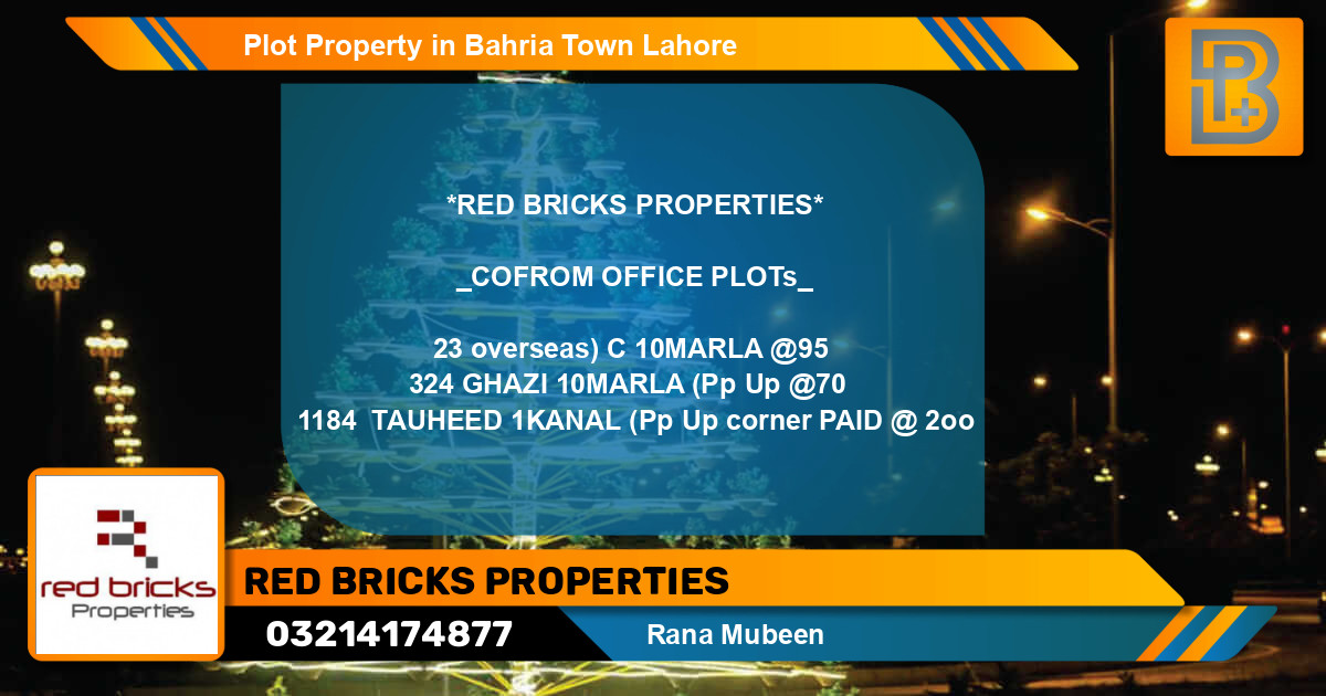 Residential Plot for Sale in Bahria Town, Lahore - (BP-70513)