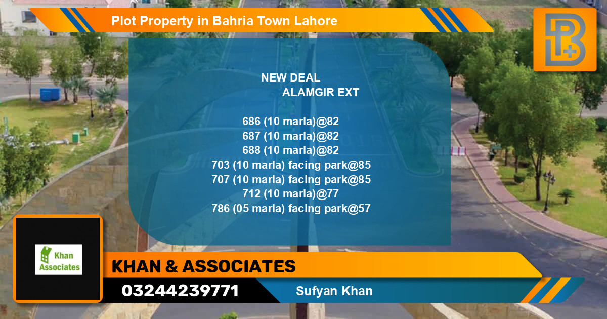 Residential Plot for Sale in Bahria Town, Lahore - (BP-70533)