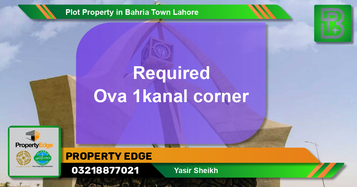 Residential Plot for Sale in Bahria Town, Lahore - (BP-70535)