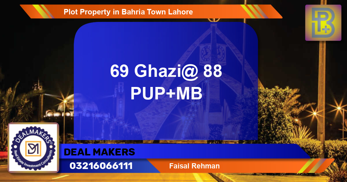 Residential Plot for Sale in Bahria Town, Lahore - (BP-70594)