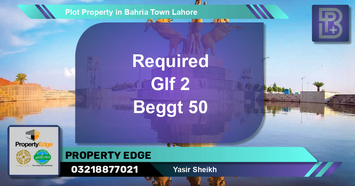 Residential Plot for Sale in Bahria Town, Lahore - (BP-70601)