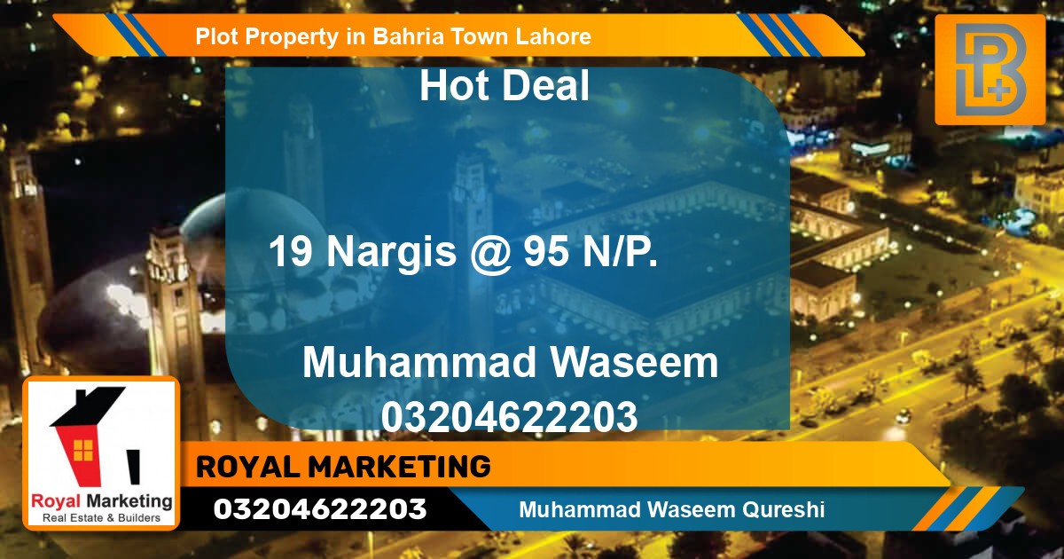Residential Plot for Sale in Bahria Town, Lahore - (BP-70611)