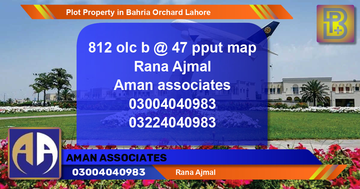 Residential Plot for Sale in Bahria Orchard, Lahore - (BP-70631)