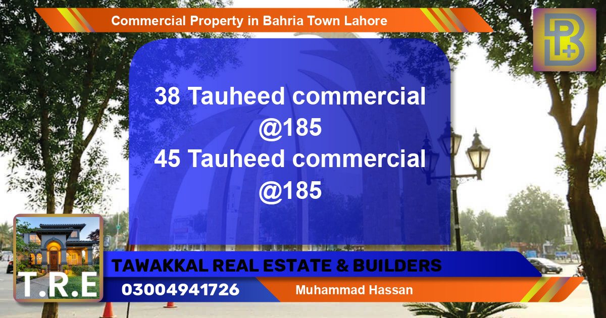 Commercial Property for Sale in Bahria Town, Lahore - (BP-70643)