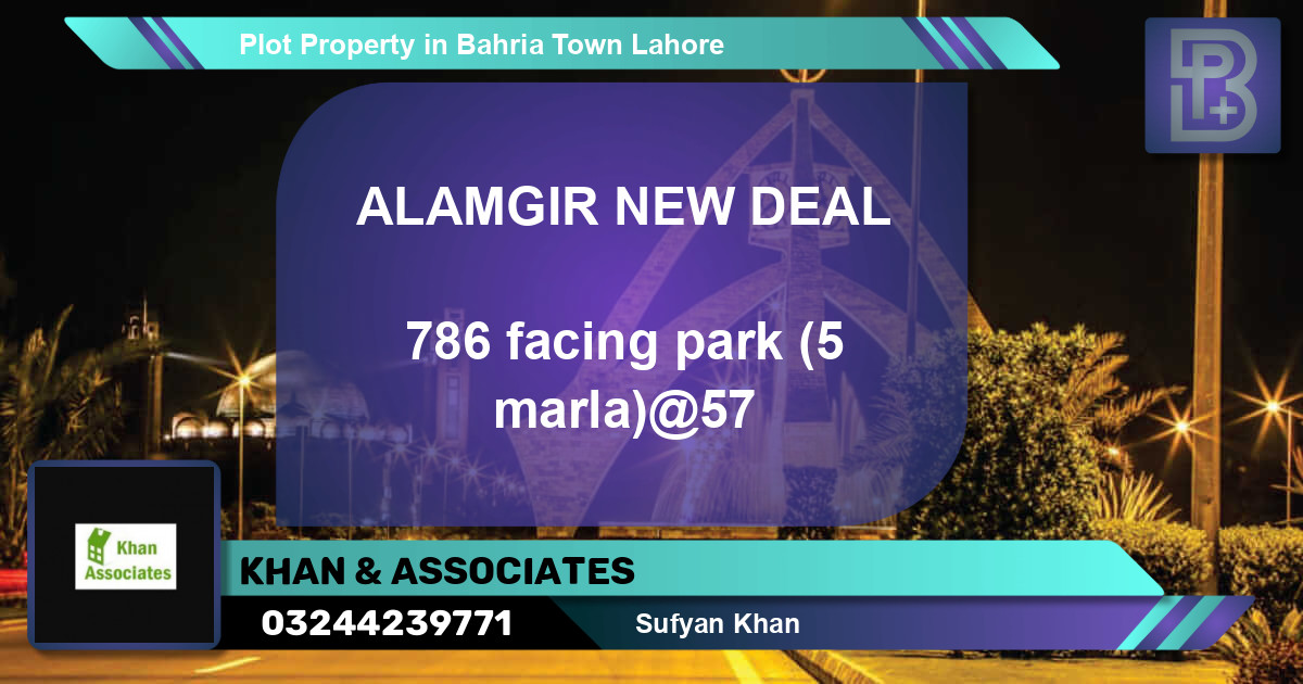 Residential Plot for Sale in Bahria Town, Lahore - (BP-70673)
