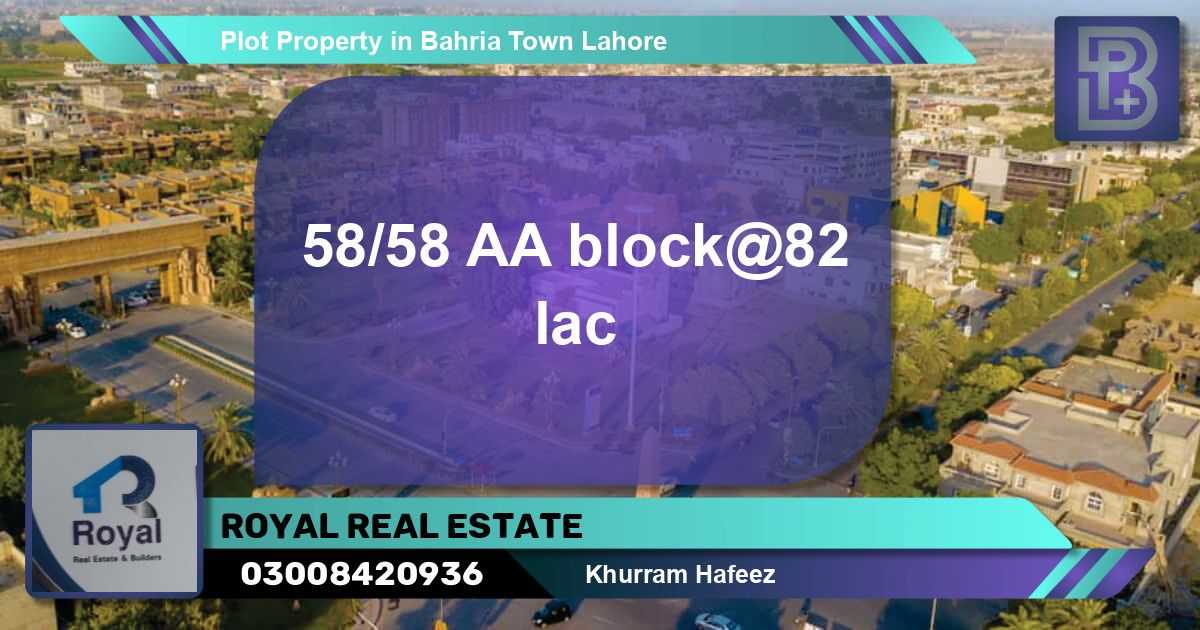 Residential Plot for Sale in Bahria Town, Lahore - (BP-70677)
