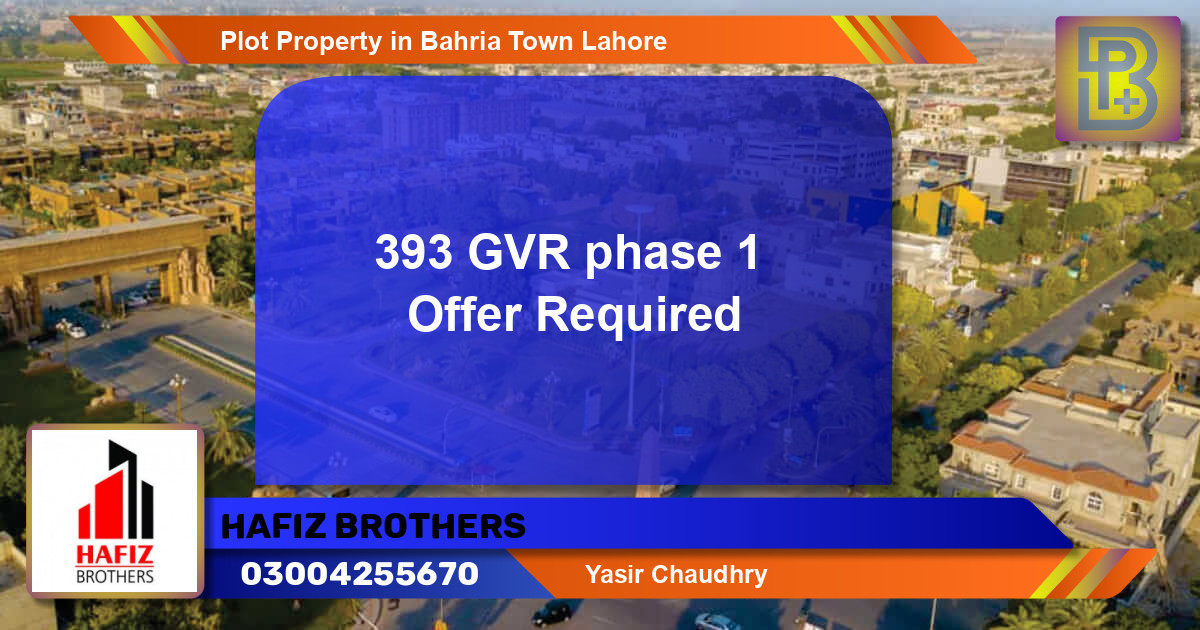 Residential Plot for Sale in Bahria Town, Lahore - (BP-70699)