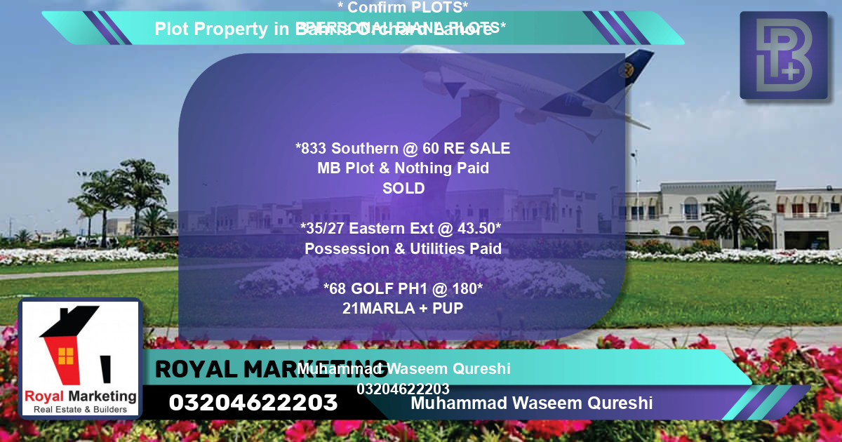 Residential Plot for Sale in Bahria Orchard, Lahore - (BP-70706)