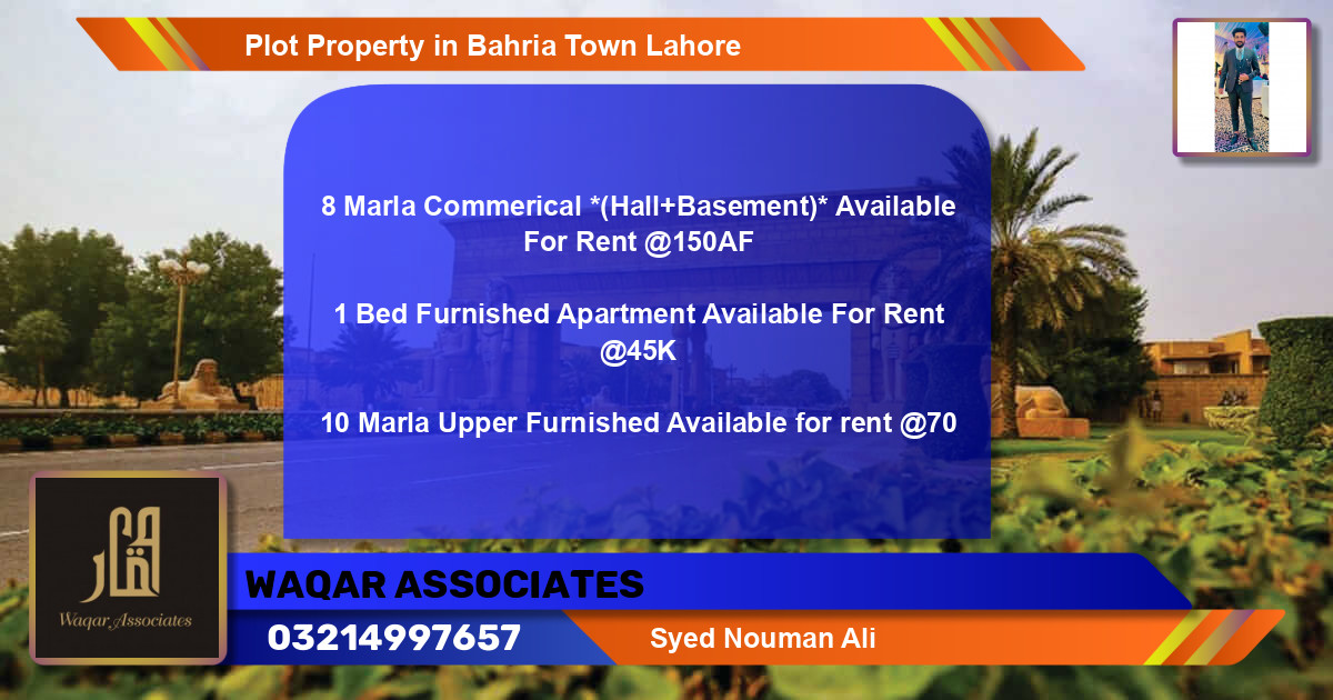 Residential Plot for Sale in Bahria Town, Lahore - (BP-70713)