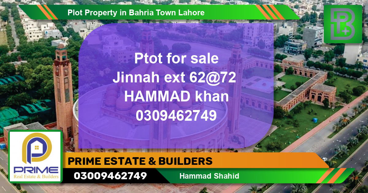 Residential Plot for Sale in Bahria Town, Lahore - (BP-70723)