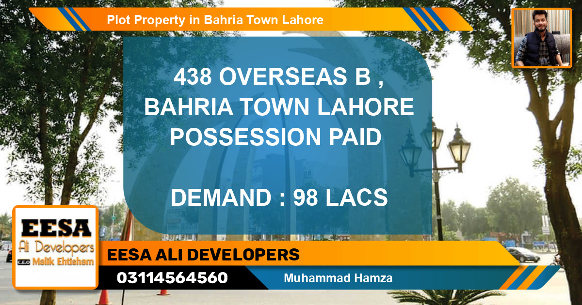 Residential Plot for Sale in Bahria Town, Lahore - (BP-70725)